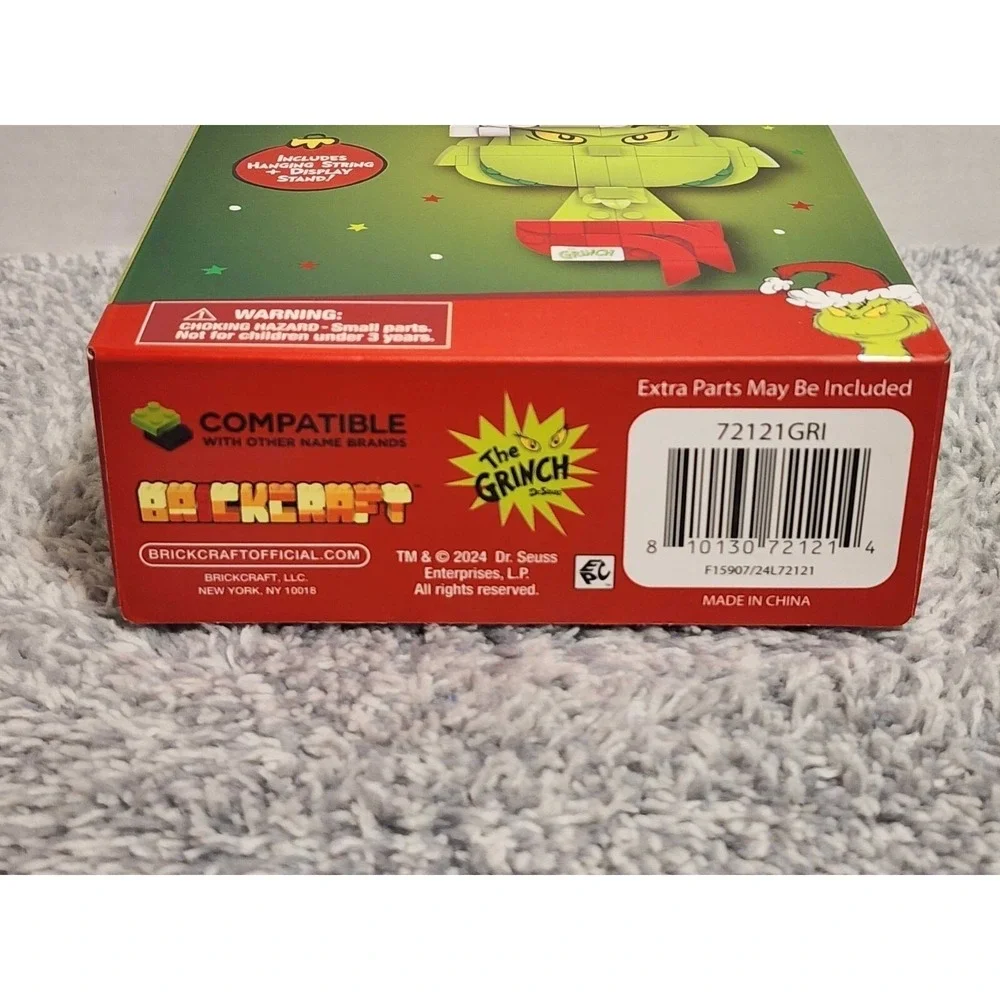 The Grinch BrickCraft Brick Building Set 141 Pieces Christmas Xmas Decor NEW NIB